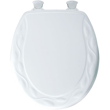 Click here to see Bemis 34EC-000 Bemis 34EC-000 White Closed Front Round Wood Toilet Seat with Cover