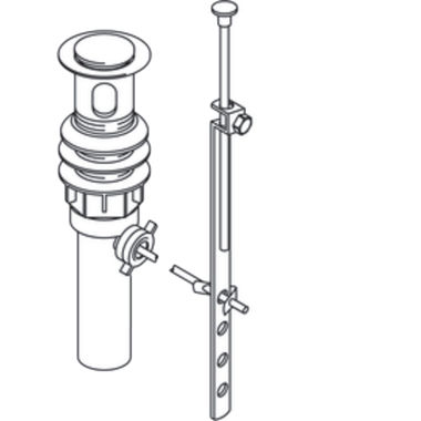 Click here to see Moen 96107 Moen 96107 Lavatory Pop-up Drain Less Overflow, Chrome