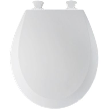 Click here to see Bemis 500EC-390   Bemis Round Molded Wood Toilet Seat with Cover, Closed-Front, Cotton White - 500EC-390