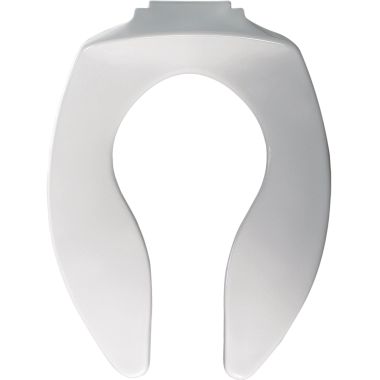 Click here to see Bemis 9400SSCT-000 Bemis 9400SSCT-000 White Open Front Elongated Toilet Seat, Less Cover