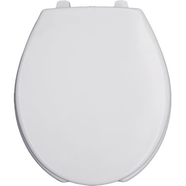 Click here to see Bemis 950-000 Bemis 950-000 White Open Front Round Plastic Toilet Seat with Cover