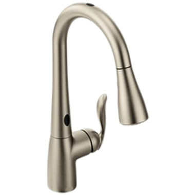 Click here to see Moen 7594ESRS Moen Arbor MotionSense Single Handle High Arc Pull-Down Kitchen Faucet, Spot Resist Stainless - 7594ESRS