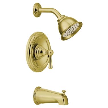 Click here to see Moen T2113P Moen T2113P Kingsley Posi-temp Tub/Shower Trim -  Polished Brass