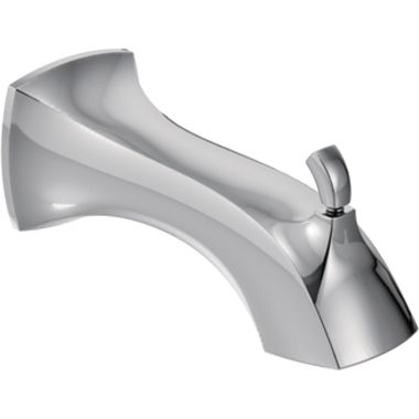 Click here to see Moen 161955 Moen Voss 7-3/4-inch Wall Mounted Chrome Diverter Tub Spout, 1/2-inch Connection Size, Slip Fit - 161955
