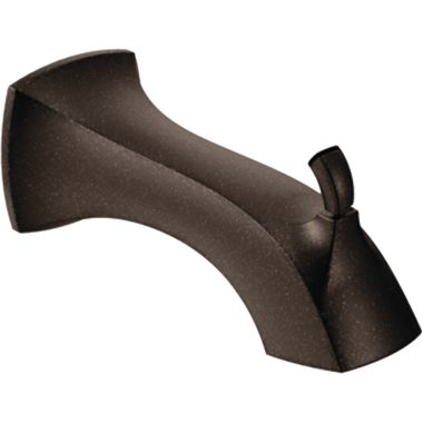 Click here to see Moen 161955ORB Moen Voss 7-3/4-inch Wall Mounted Oil-Rubbed Bronze Diverter Tub Spout, 1/2-inch Connection Size, Slip Fit - 161955ORB