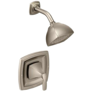 Click here to see Moen T2692EPBN Moen Voss Posi-Temp Single-Handle Shower Faucet, One-Function, 1.75 GPM, Lever Handle, Eco-Performance, M-PACT, Brushed Nickel - T2692EPBN