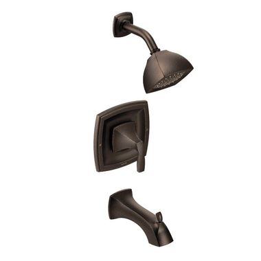 Click here to see Moen T2693ORB Moen Voss Posi-Temp Tub/Shower Faucet, 2.5 GPM, 1-Function, Single Lever Handle, M-PACT, Oil-Rubbed Bronze - T2693ORB