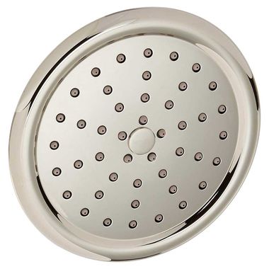 Click here to see Moen S6310NL Moen ExactTemp 7in Single-Function Rainshower Shower Head, Immersion Technology, 2.5 GPM, Wall-Mount, Round, Polished Nickel - S6310NL