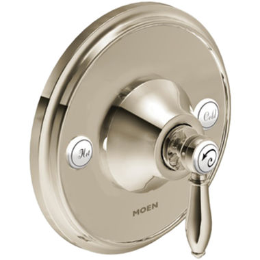 Click here to see Moen TS3210NL Moen Weymouth Posi-Temp Single-Handle Valve Trim, Lever Handle, Polished Nickel - TS3210NL