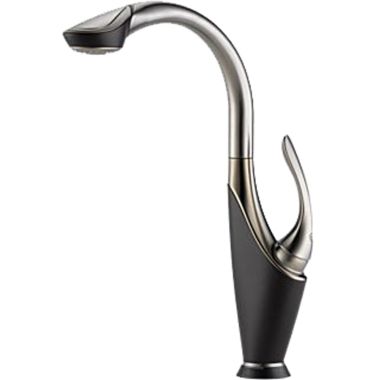 Click here to see Brizo 64255LF-SSCO BRIZO 64255LF-SSCO Vuelo Pullout Kitchen Faucet w/ T2O Cocoa Bronze/Stain Steel
