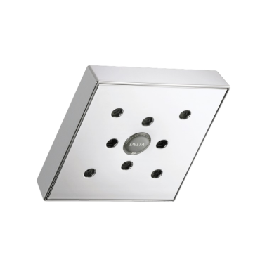 Click here to see Delta RP70171 Delta Universal Showering H2Okinetic Single-Setting Raincan Shower Head, 1.75 GPM, Chrome - RP70171