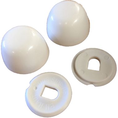 Click here to see Danze A70052246-GBG1 Danze A70052246-GBG1 Biscuit Plastic Bolt Caps & Washer (2 Each) - Part