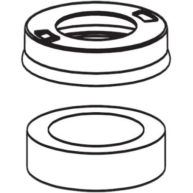 Click here to see Moen 100151 Moen 100151 Colonnade Single Mount Escutcheon & Gasket Kit - Chrome