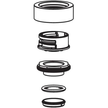 Click here to see Moen 101249 Moen 101249 Handle Collar & Nut Kit for Single-Handle Pull-Out Kitchen Faucets, Chrome