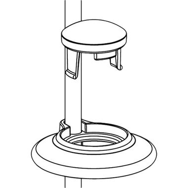Click here to see Moen 101418 Moen 101418 Part Spout Cap & Accent, Two Handle Lavatory