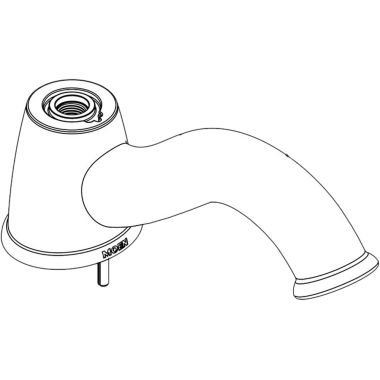 Click here to see Moen 101427 Moen Castleby Chrome Roman Tub Spout with Pull-Up Diverter - 101427