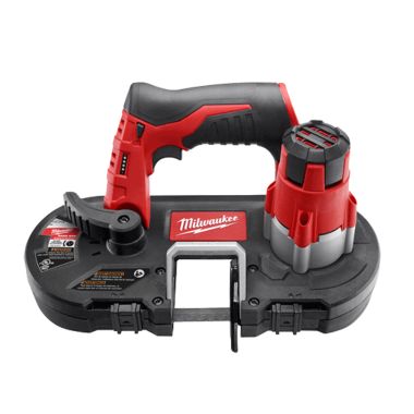 Click here to see Milwaukee 2429-20 Milwaukee 2429-20 Sub-Compact Cordless Band Saw With Light, 12 V, Lithium-Ion, 0 - 280 spm