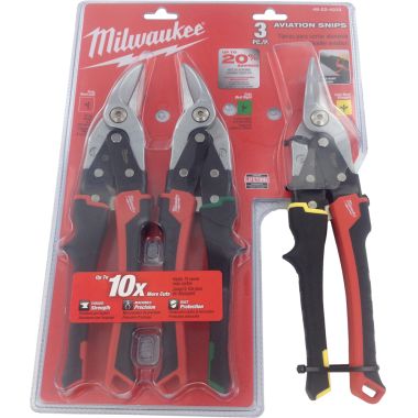 Click here to see Milwaukee 48-22-4033 MILWAUKEE 48-22-4033 3 PIECE AVIATION SNIPS