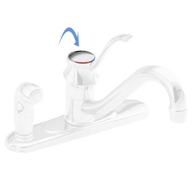 Click here to see Moen 115023 Moen 115023 Part Handle Cap & Temperature Single Handle Lavatory
