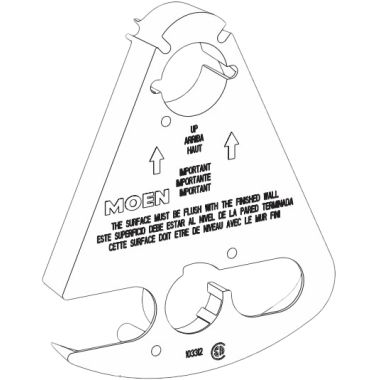 Click here to see Moen 115073 Moen 115073 Thin Wall Plaster Ground