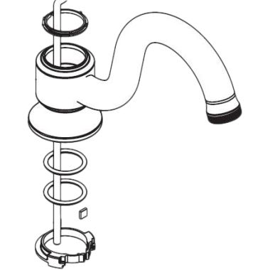 Click here to see Moen 116626 Moen 116626 Part Spout Kit, Widespread Lavatory