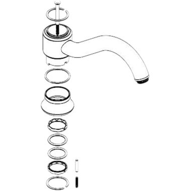 Click here to see Moen 116631 Moen Chrome Roman Tub Spout Replacement Kit - 116631