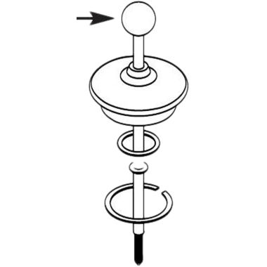 Click here to see Moen 116635 Moen 116635 Part Diverter Rod, Roman Tub