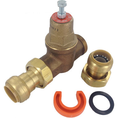 Click here to see Cash Acme 22929-0045 Cash Acme EB-45 1in SharkBite Double Union Pressure Regulator, 45 PSI - 22929-0045