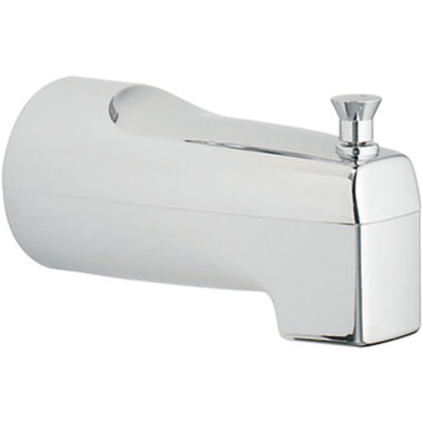 Click here to see Moen 3931 Moen 5-1/2-inch Wall Mounted Chrome Tub Spout with Pull-Up Diverter, 1/2-inch Connection Size, Slip Fit - 3931