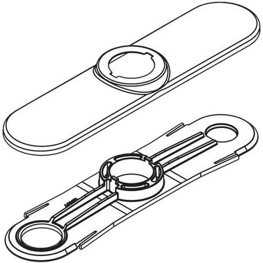 Click here to see Moen 123244 Moen 123244 Deck Plate Kit Chrome