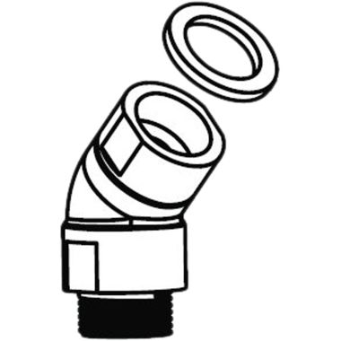 Click here to see Moen 1417AN Moen Roman Tub Hand Shower Elbow, Antique Nickel - (1417AN)