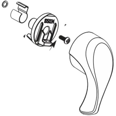 Click here to see Moen 100224P Moen 100224P Part Handle Lever Chateau Single Handle Tub and Shower Mount Box