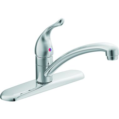 Click here to see Moen 67425 Moen Chateau Single Handle Kitchen Faucet, Chrome - 67425