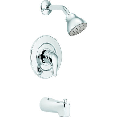 Click here to see Moen TL471 Moen Chateau Standard Tub/Shower Faucet, 2.5 GPM, 1-Function, Single Lever Handle, M-PACT, Bulk Version, Chrome - TL471