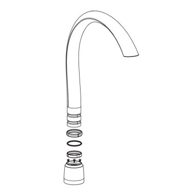 Click here to see Moen 100009ST Moen 100009ST Cathedral Spout Assembly Satine