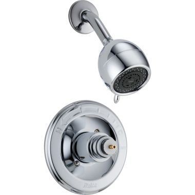 Click here to see Delta T14230-LHP Delta Innovations Monitor 14 Series Shower Faucet with 3-Setting Showerhead, Touch-Clean, 2.5 GPM, Less Handle, Chrome - T14230-LHP