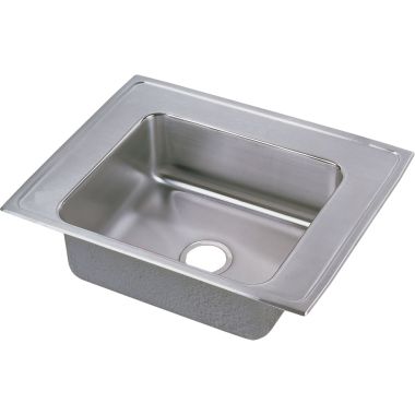 Click here to see Elkay DRKADQ282260 Elkay DRKADQ282260 Lustertone Classic Single Bowl Drop-In Classroom ADA Sink w/ Quick-clip, No Holes, Stainless