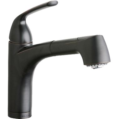 Click here to see Elkay LKLFGT1042RB Elkay Gourmet Single Handle Pull-Out Bar/Prep Faucet, Oil Rubbed Bronze - LKLFGT1042RB