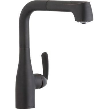 Click here to see Elkay LKGT2042RB Elkay Gourmet Single Handle Pull-Out Bar/Prep Faucet, Oil-Rubbed Bronze - LKGT2042RB