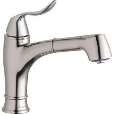 Click here to see Elkay LKEC1042PN Elkay Explore Single Handle Pull-Out Bar/Prep Faucet, Polished Nickel - LKEC1042PN