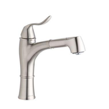 Click here to see Elkay LKLFEC1042NK Elkay Explore Single Handle Pull-Out Bar/Prep Faucet, Low Flow, Brushed Nickel - LKLFEC1042NK
