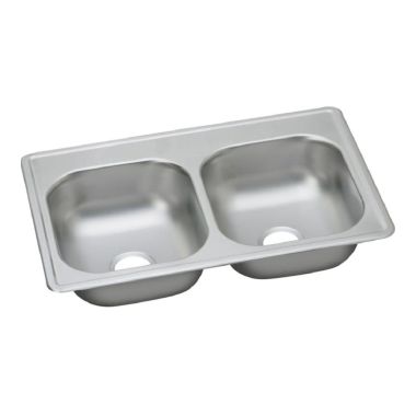 Click here to see Elkay DSE233190 Elkay DSE233190 Dayton Stainless Steel Double Bowl Sink