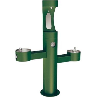 Click here to see Elkay LK4430BF1L Elkay LK4430BF1L Outdoor EZH2O Bottle Filling Station Tri-Level Pedestal, Evergreen