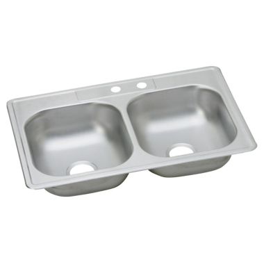 Click here to see Elkay DDW1023322MR2 Elkay DDW1023322MR2 Dayton Stainless Steel Double Bowl Sink Pack