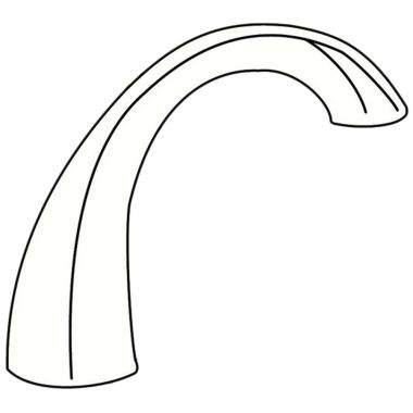 Click here to see Moen 117350PM Moen Platinum Roman Tub Spout Kit - 117350PM