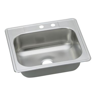 Click here to see Elkay DSEW1012522MR2 Elkay DSEW1012522MR2 Dayton Stainless Steel Single Bowl Sink Pack