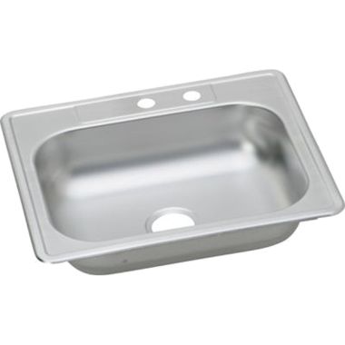 Click here to see Elkay KW1012522MR2 Elkay KW1012522MR2 Kingsford Stainless Steel Single Bowl Sink