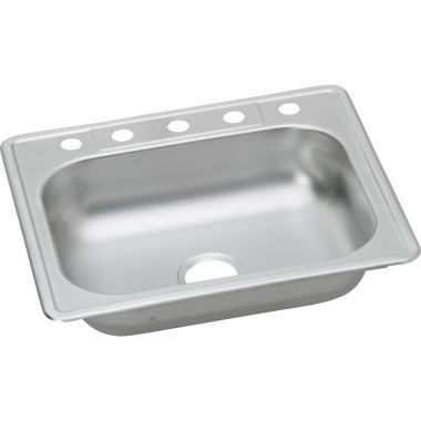 Click here to see Elkay K125225 Elkay K125225 Dayton Stainless Steel Single Bowl Sink