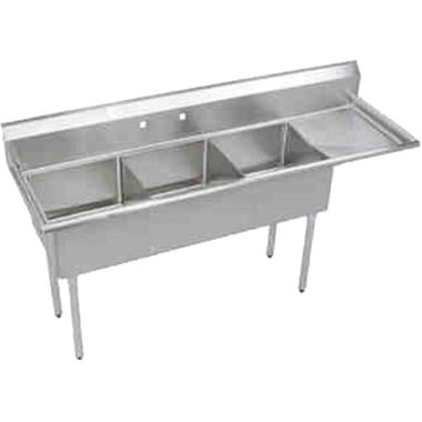 Click here to see Elkay S3C18X18-R-18X Elkay S3C18X18-R-18X Dependabilt  Deep Triple Scullery Sink, 18