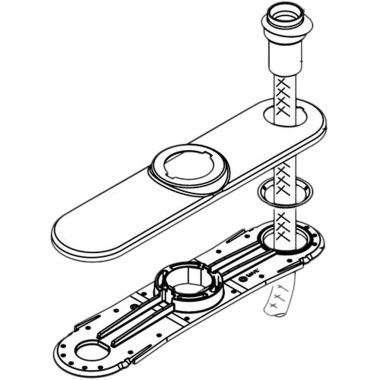 Click here to see Moen 123245SL Moen 123245SL Part Deck Kit With Hose Guide